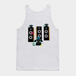 speakers and phone Tank Top